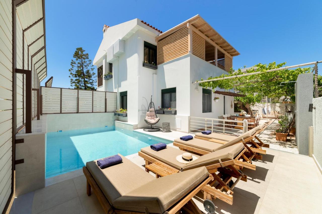 Paradisos Luxury Villas Next To Beach Koutsouras Екстер'єр фото
