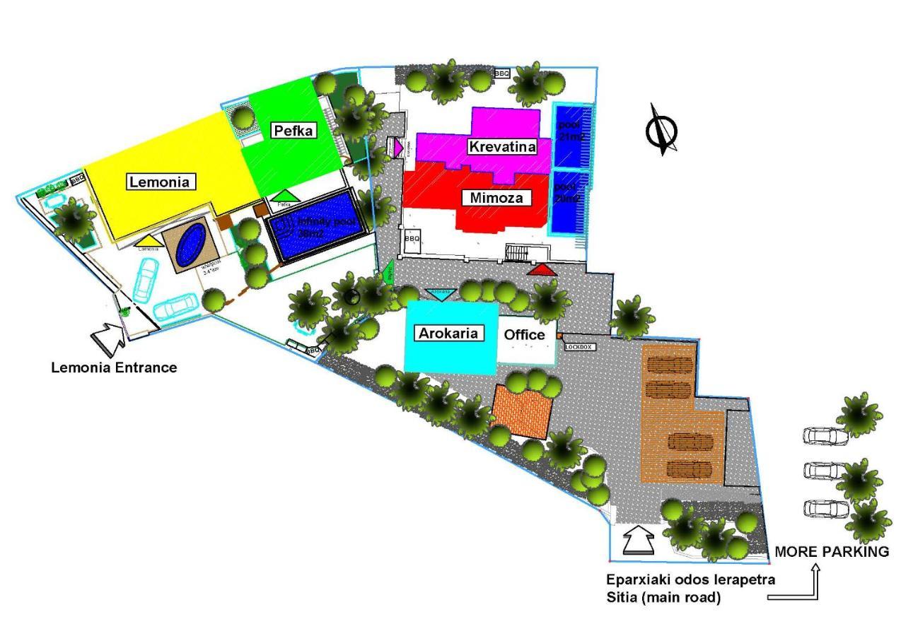 Paradisos Luxury Villas Next To Beach Koutsouras Екстер'єр фото